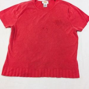 Talbots Red Sweater Shirt Size:XL